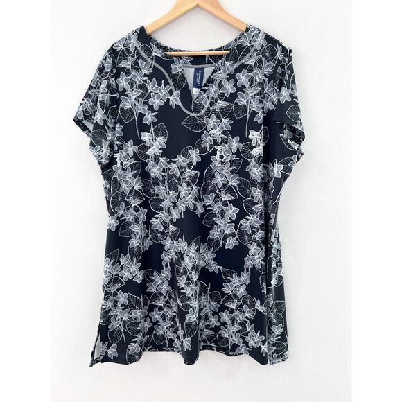 Swimsuits for All Longer Length Swim Tunic Top Size 22 Floral Modest Swimsuits - Picture 2 of 7